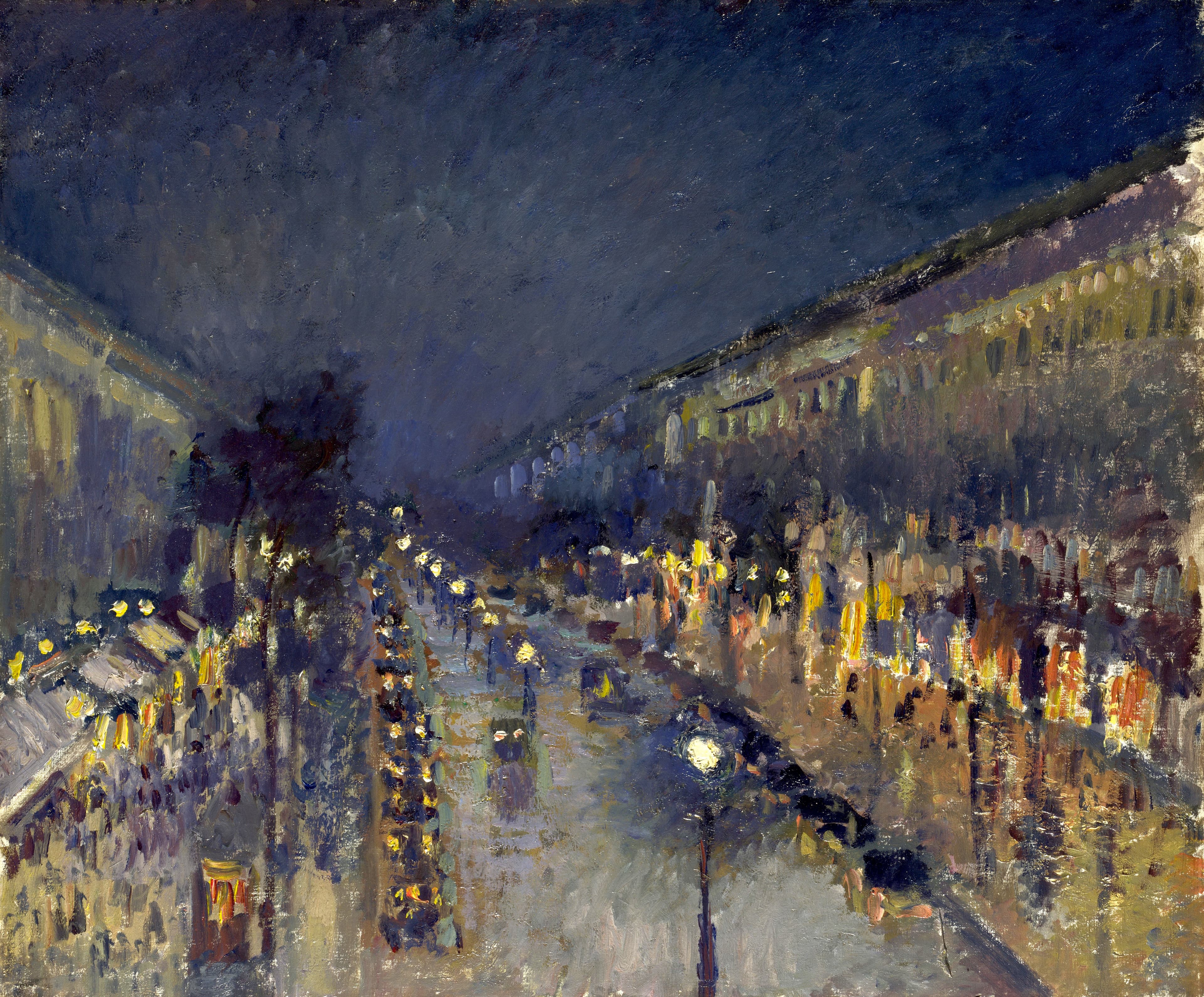The Boulevard Montmartre at Night (1897)