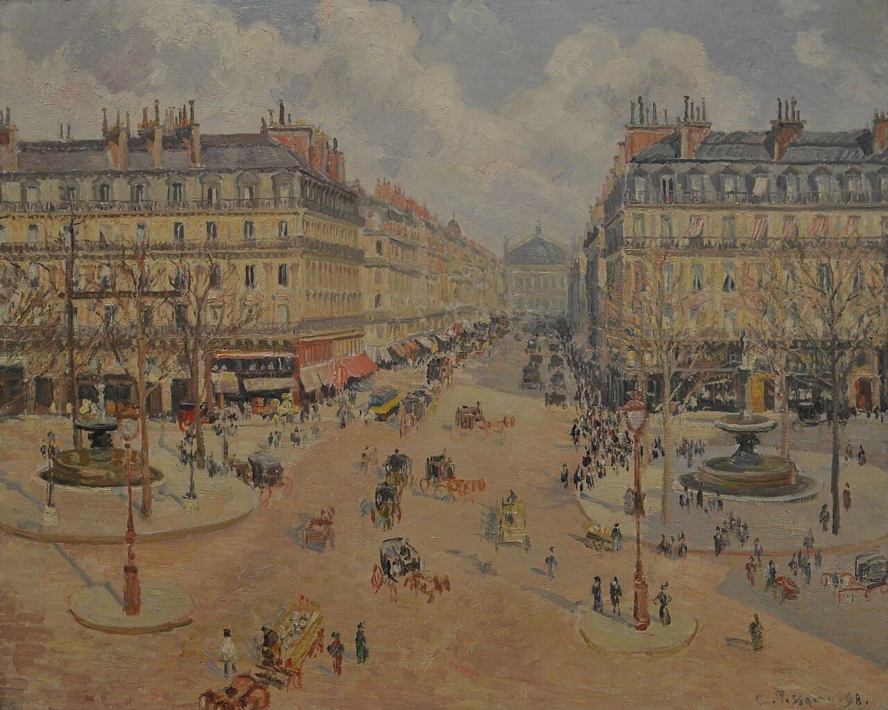 Avenue de l'Opéra, Morning Sunshine (1898)