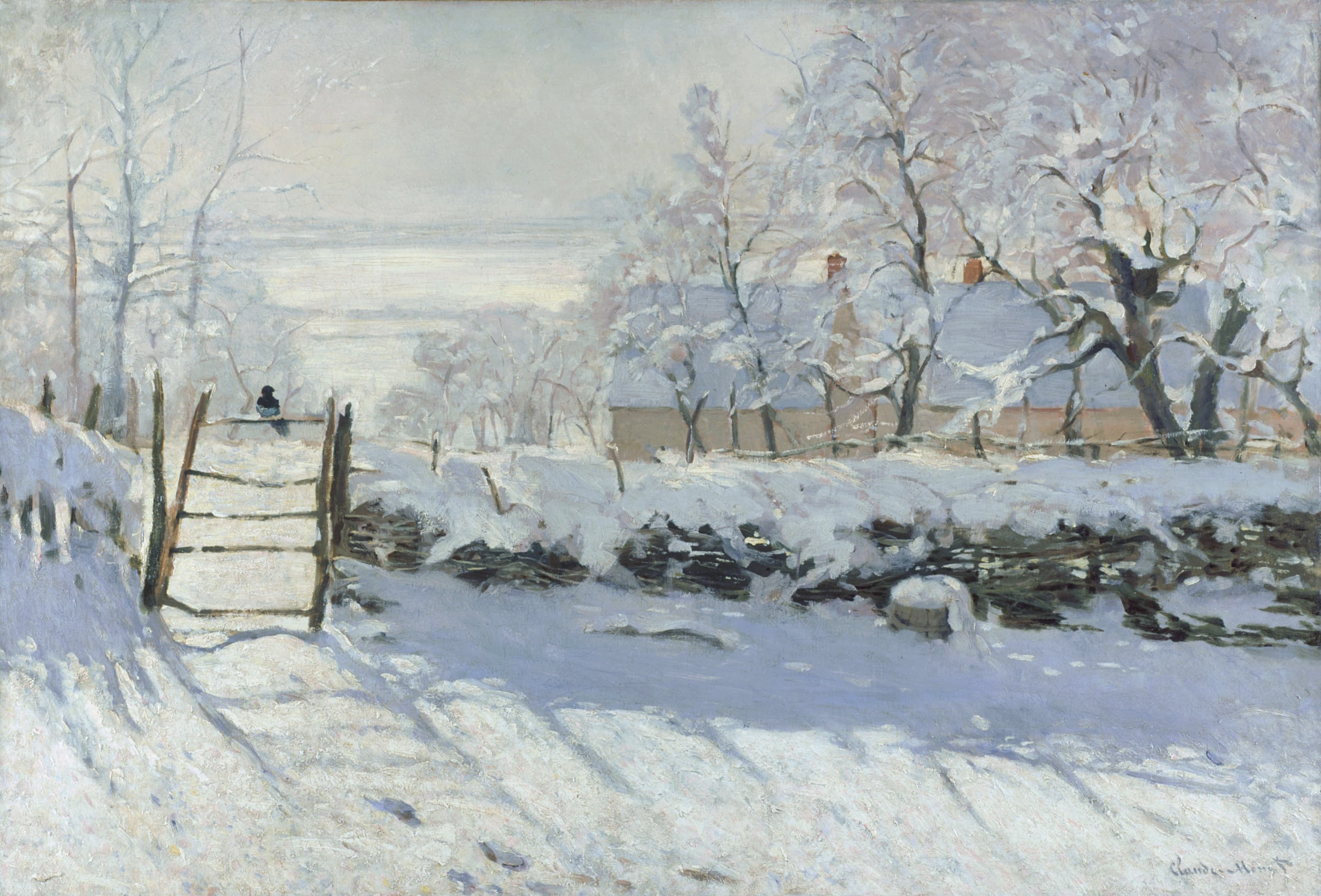 The Magpie by Claude Monet (1869)