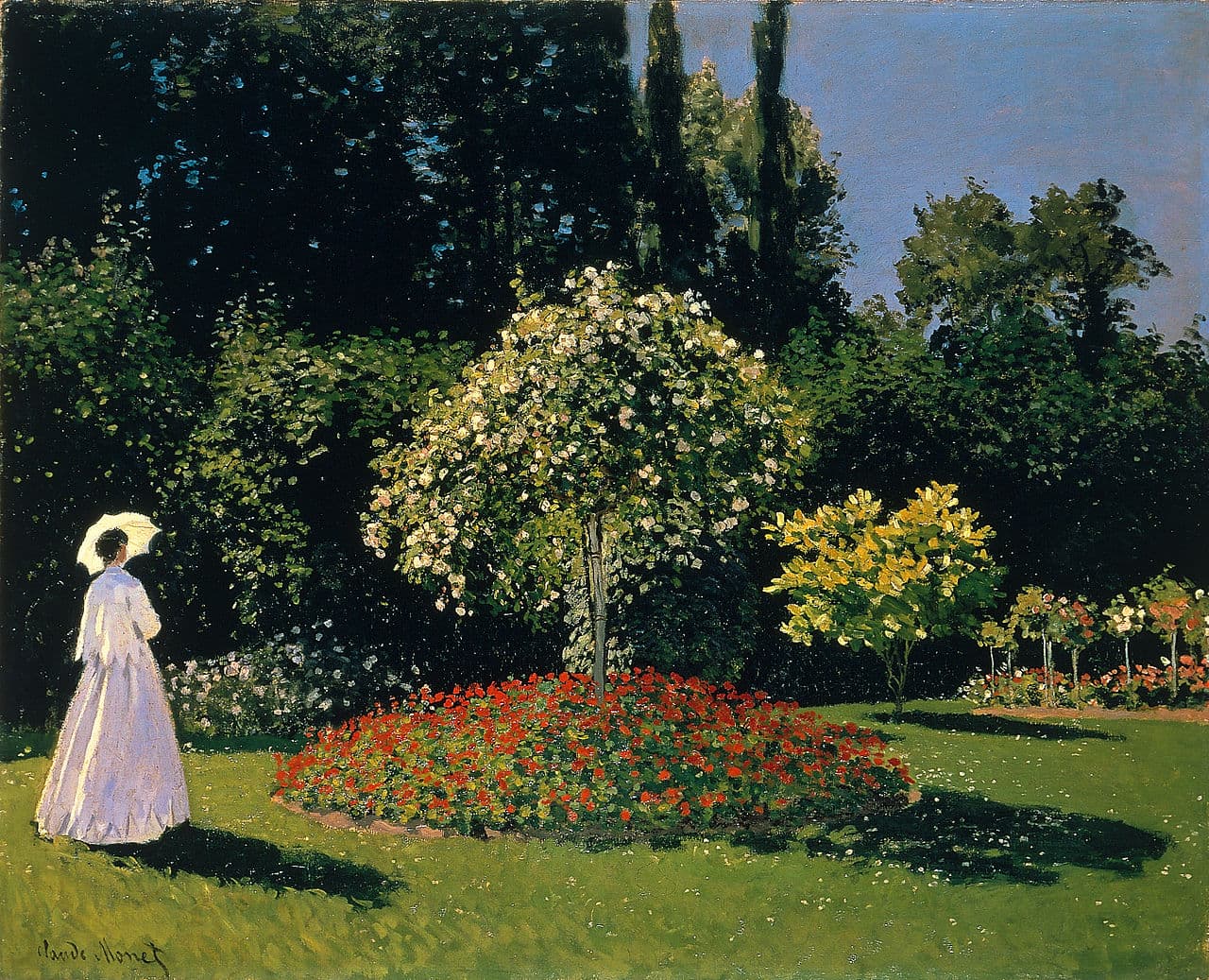 Woman in the Garden by Claude Monet (1867)