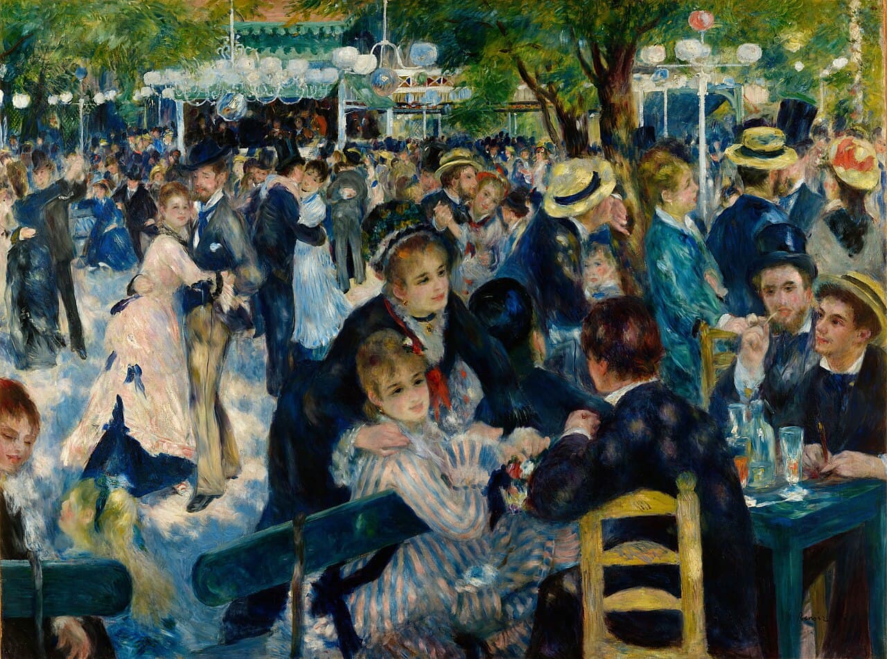 Bal du moulin de la Galette by Pierre-Auguste Renoir (1876)