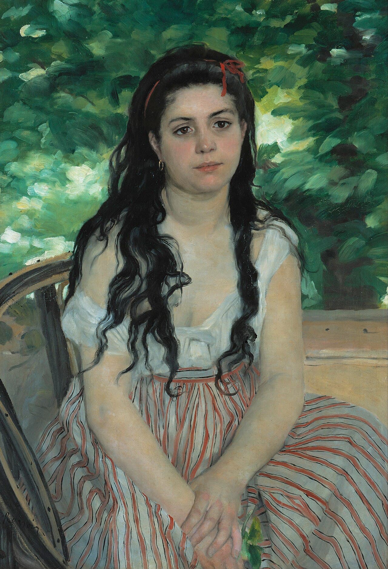 In the Summer by Pierre-Auguste Renoir (1868)