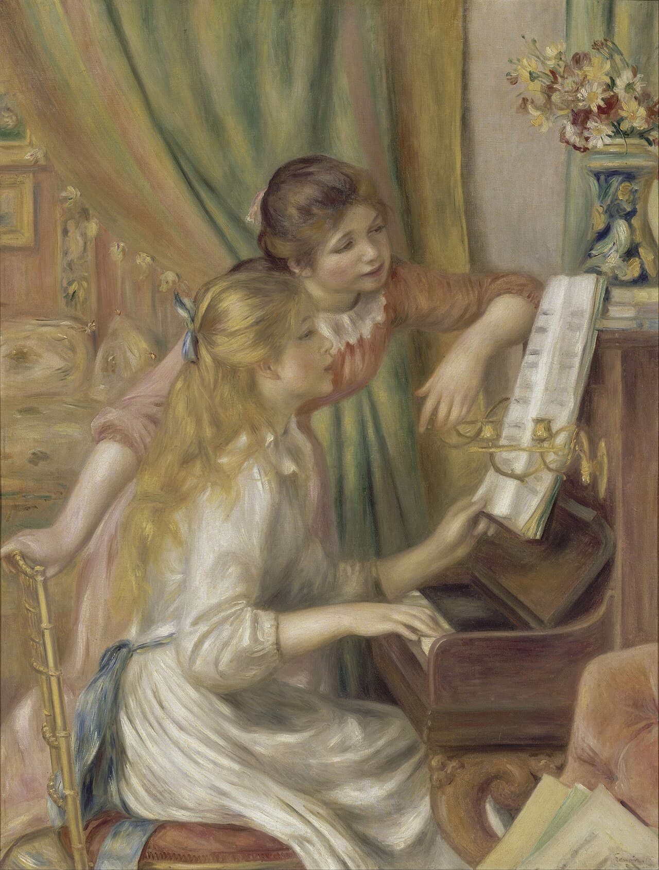 Girls at the Piano by Pierre-Auguste Renoir (1892)