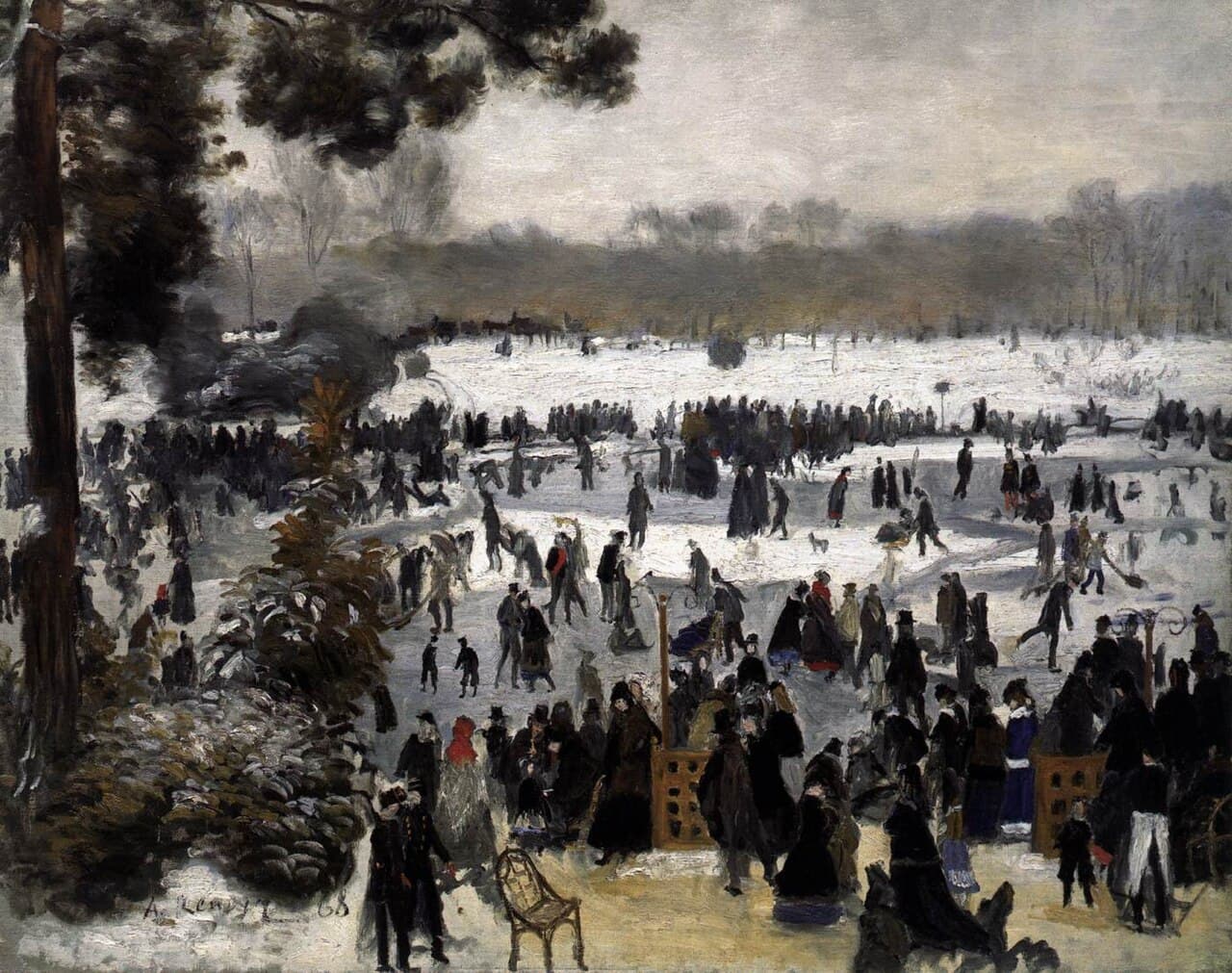 Skaters in the Bois de Boulogne (1868)