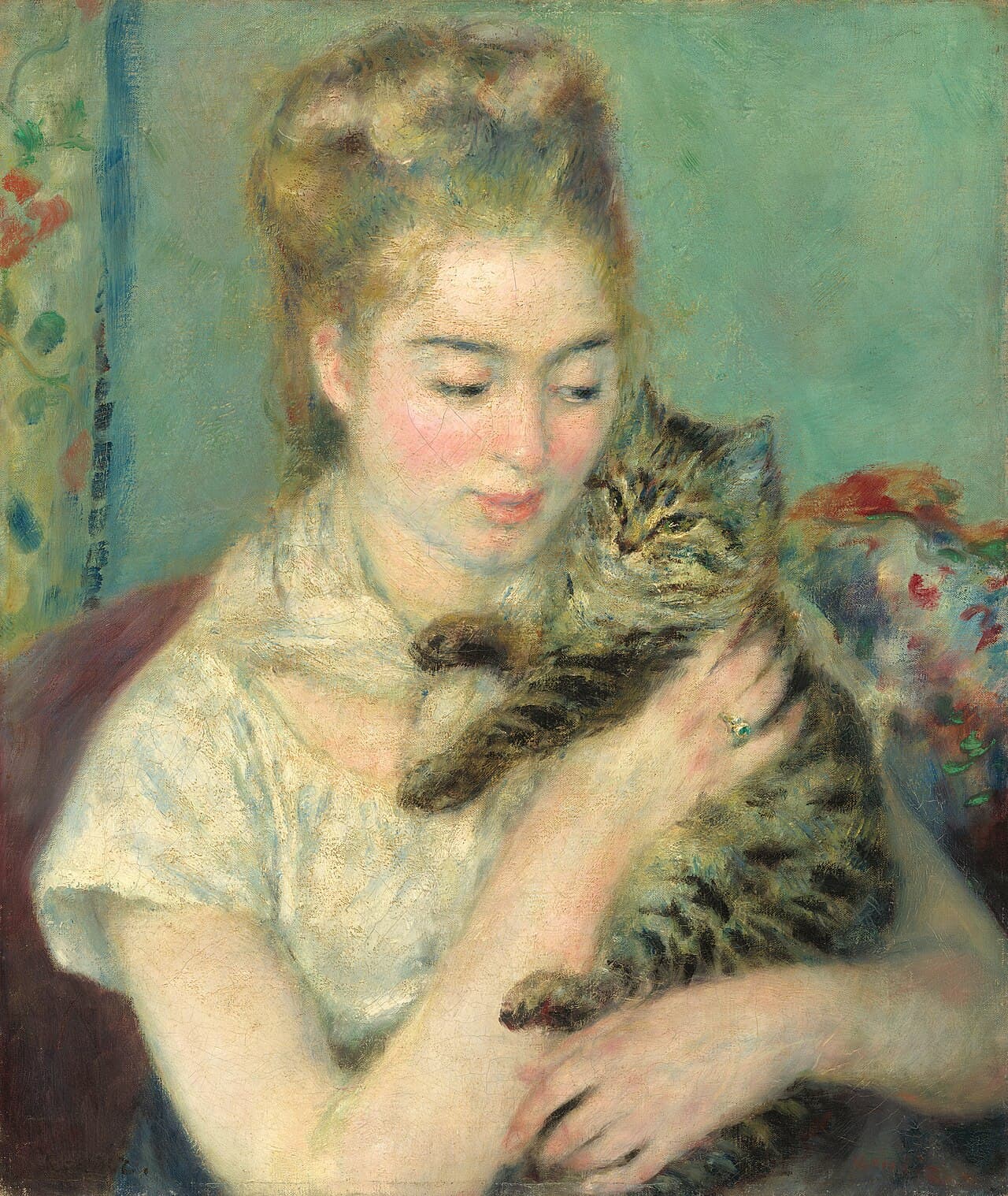 Woman with a Cat (1875)
