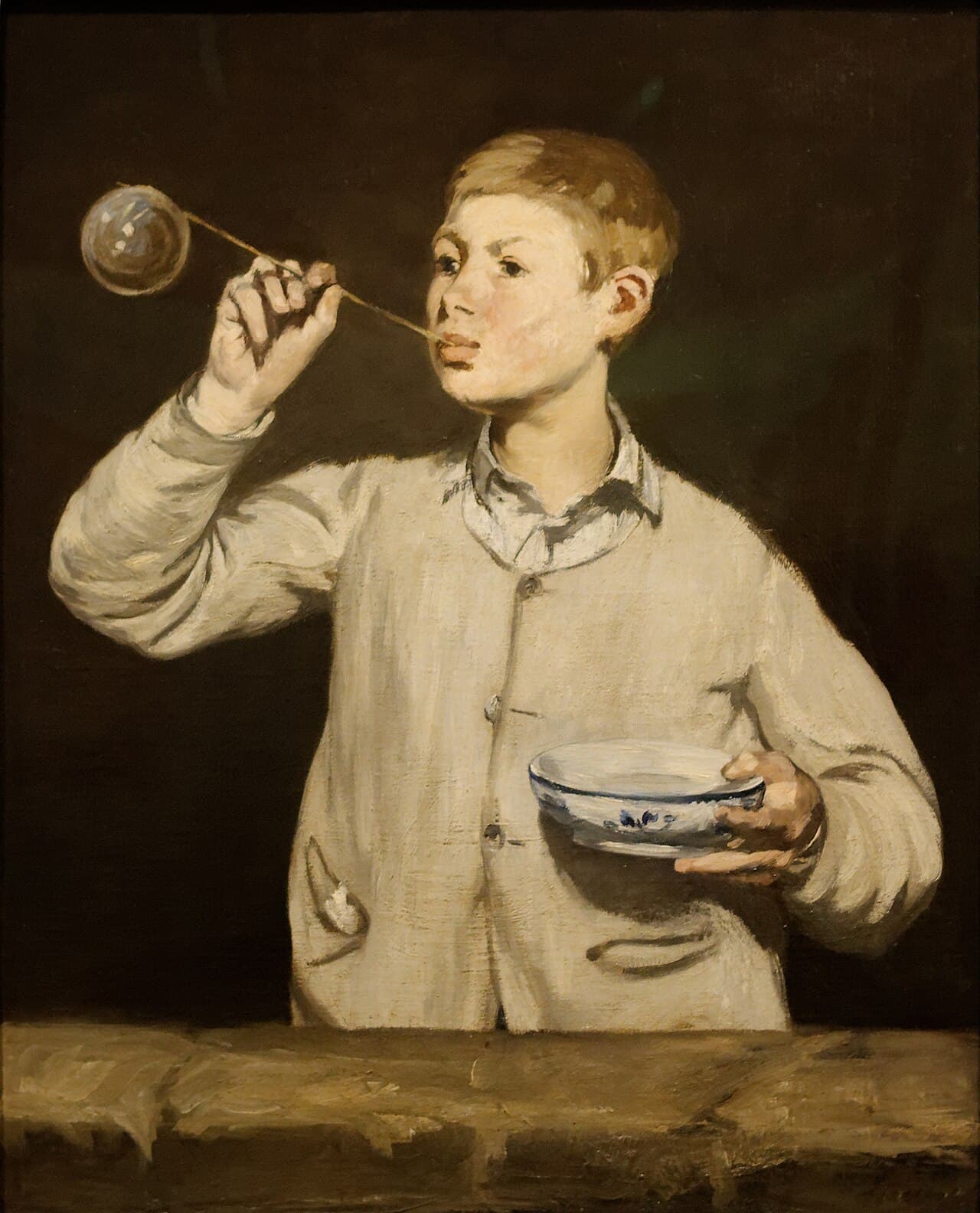 Boy blowing bubbles (1867)