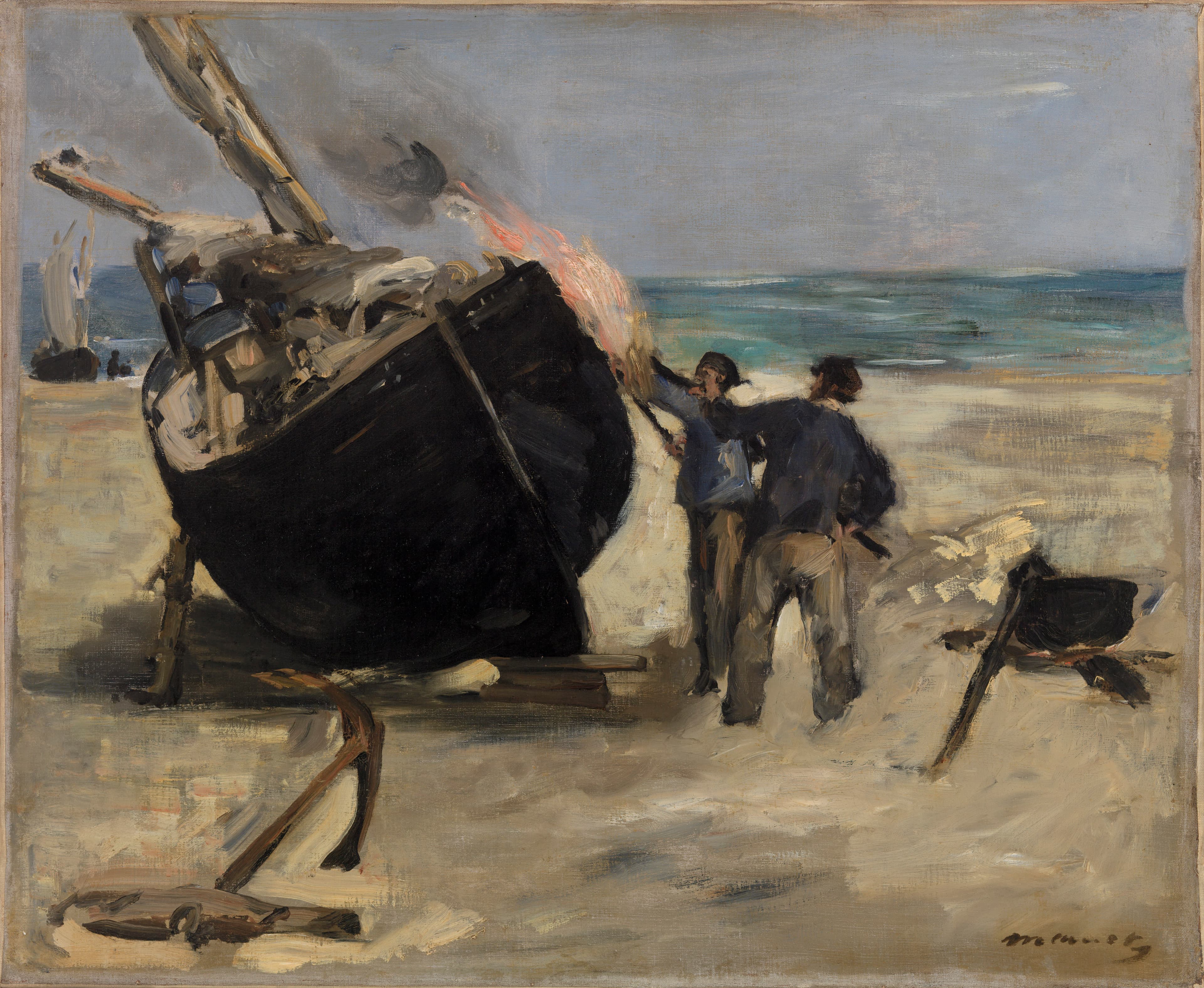 Tarring the Boat (1873)
