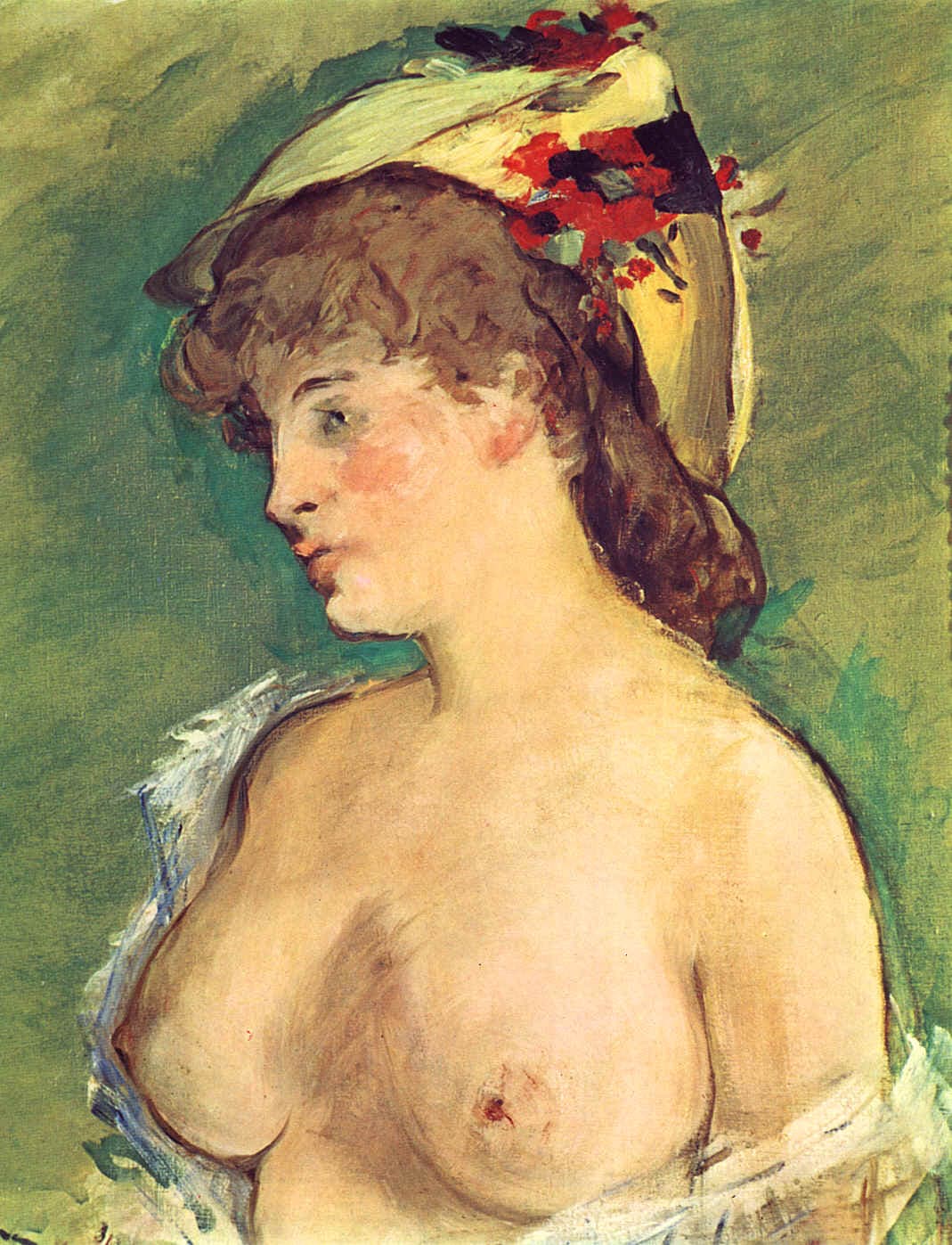 Blonde Woman with Bare Breasts (1878)