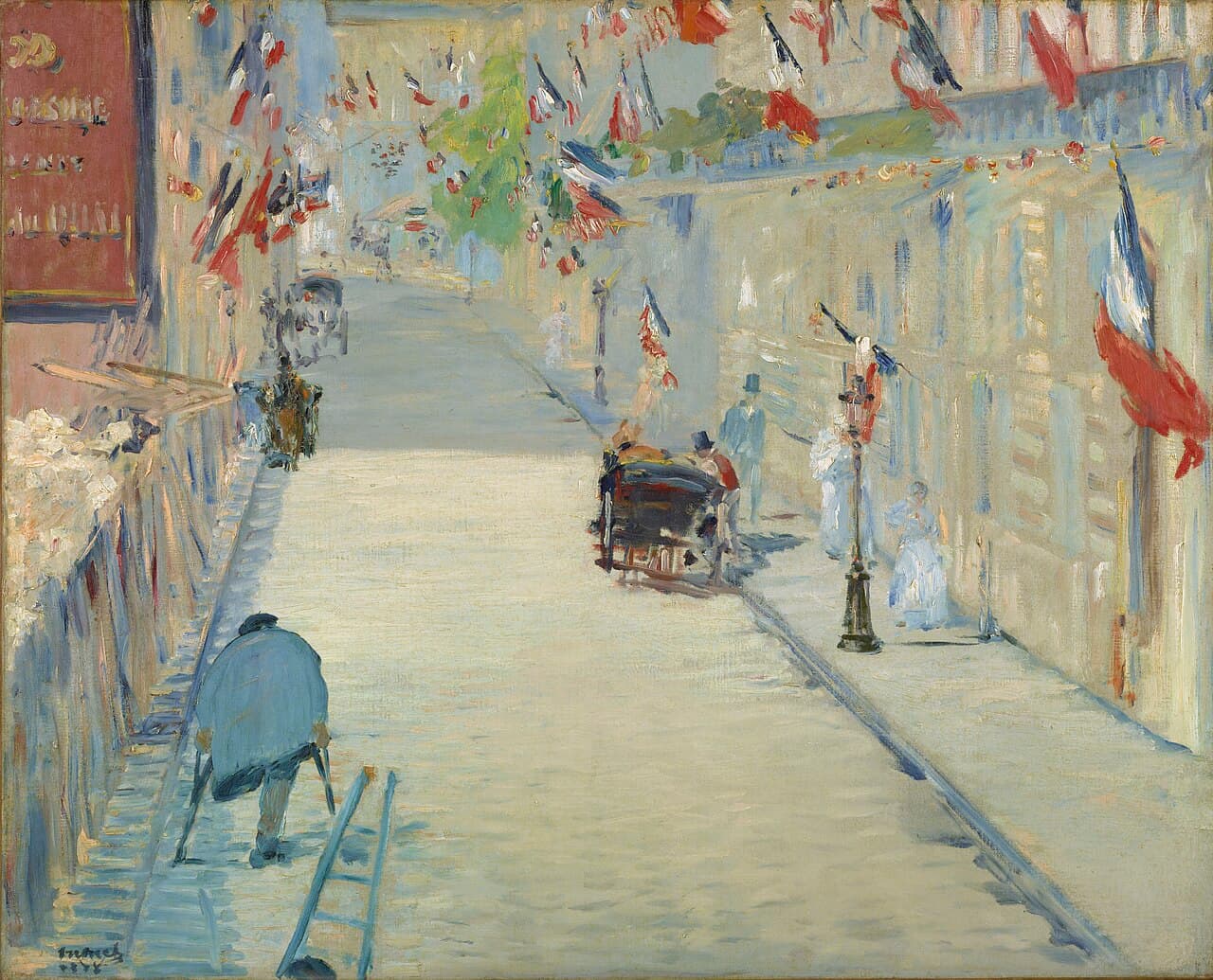 The Rue Mosnier Dressed with Flags (1878)