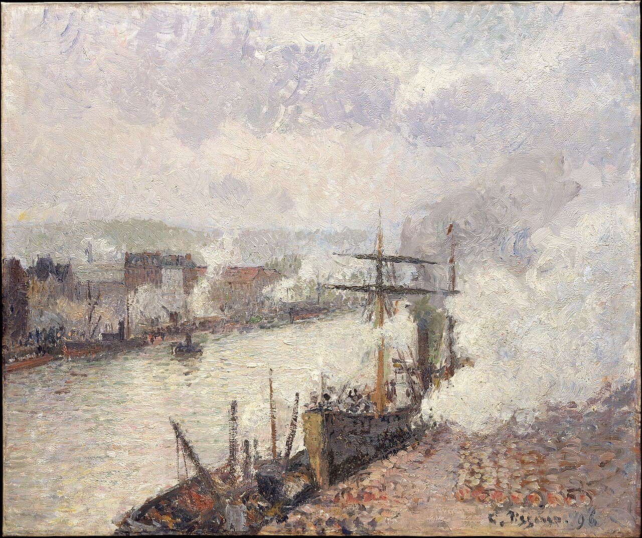 Steamboats in the Port of Rouen (1896)