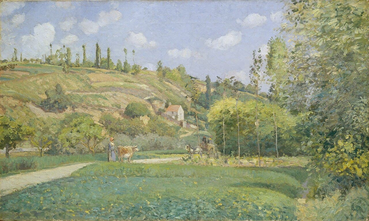 A Cowherd at Valhermeil, Auvers-sur-Oise (1874)