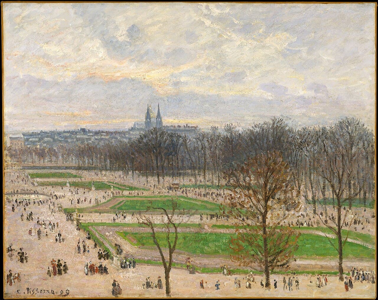 The Garden of the Tuileries on a Winter Afternoon (1899)
