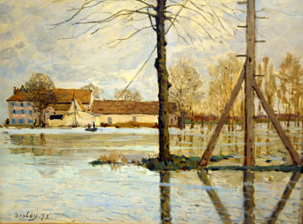 The Ferry of the Ile de la Loge Flood (1872)