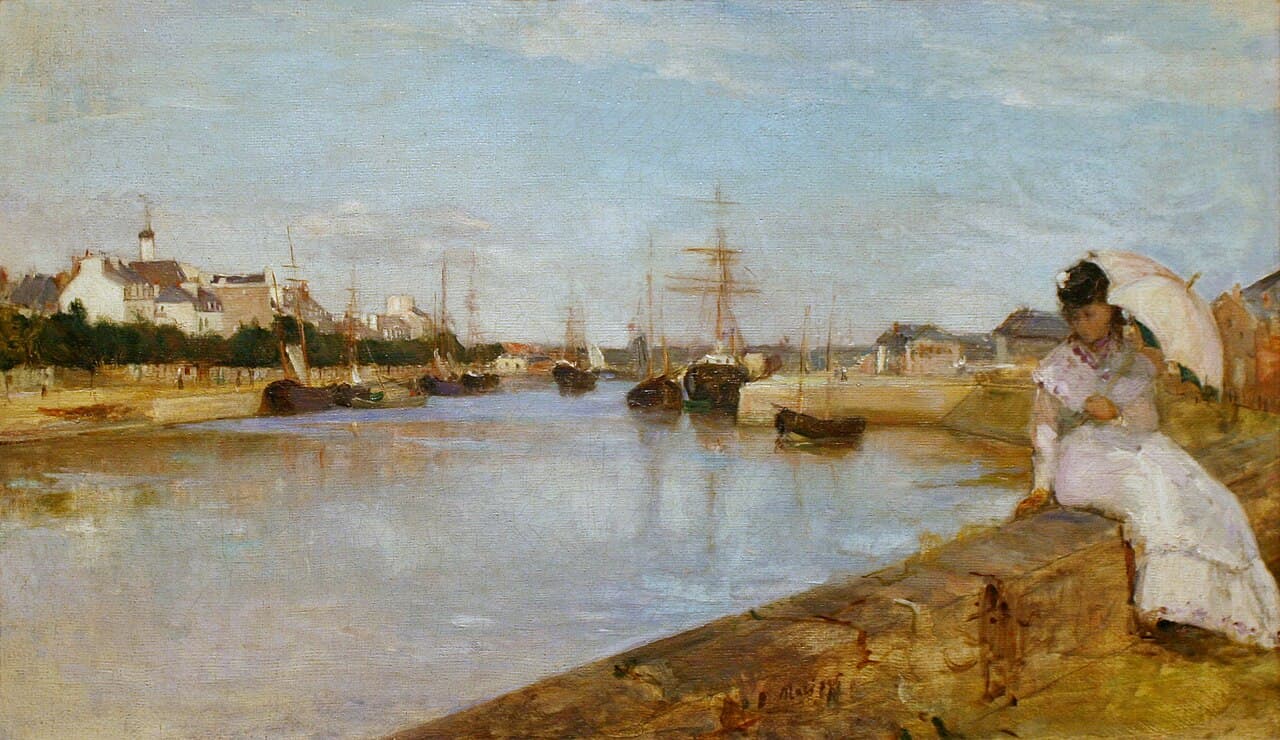 The Port at Lorient by Berthe Morisot