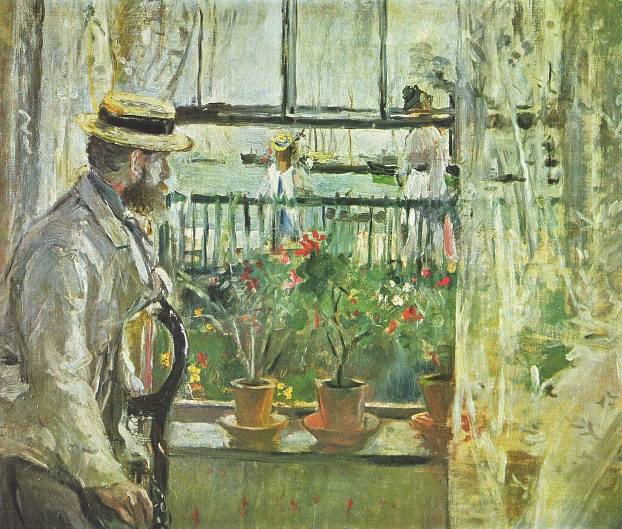 Eugène Manet on Isle of Wight (1875)