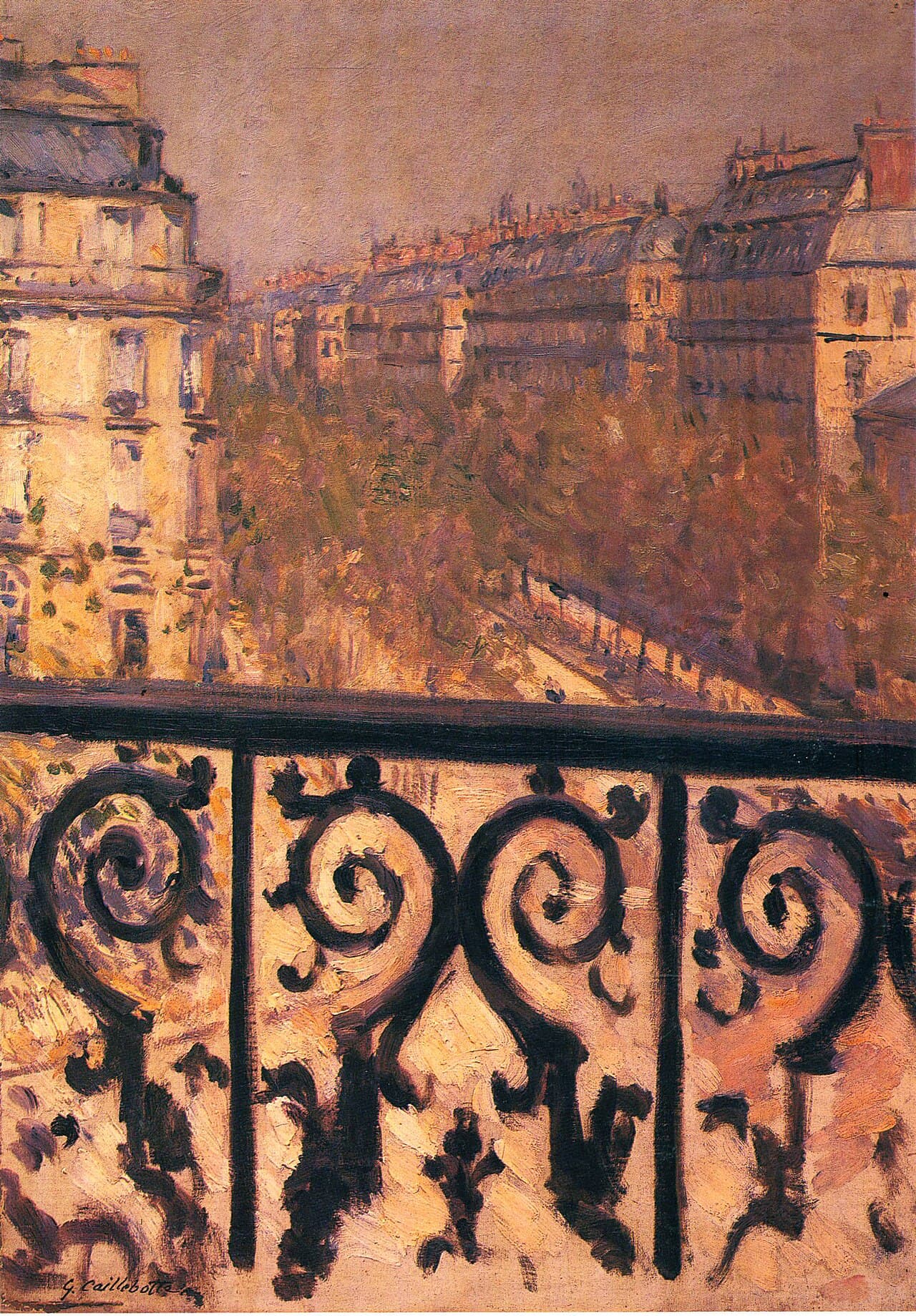 A Balcony in Paris by Gustave Caillebotte (1880)