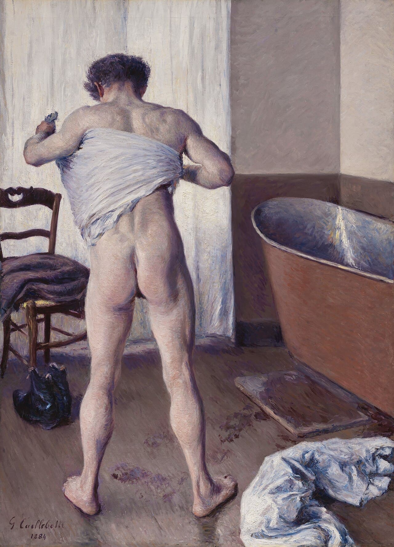 Man at His Bath by Gustave Caillebotte (1884)