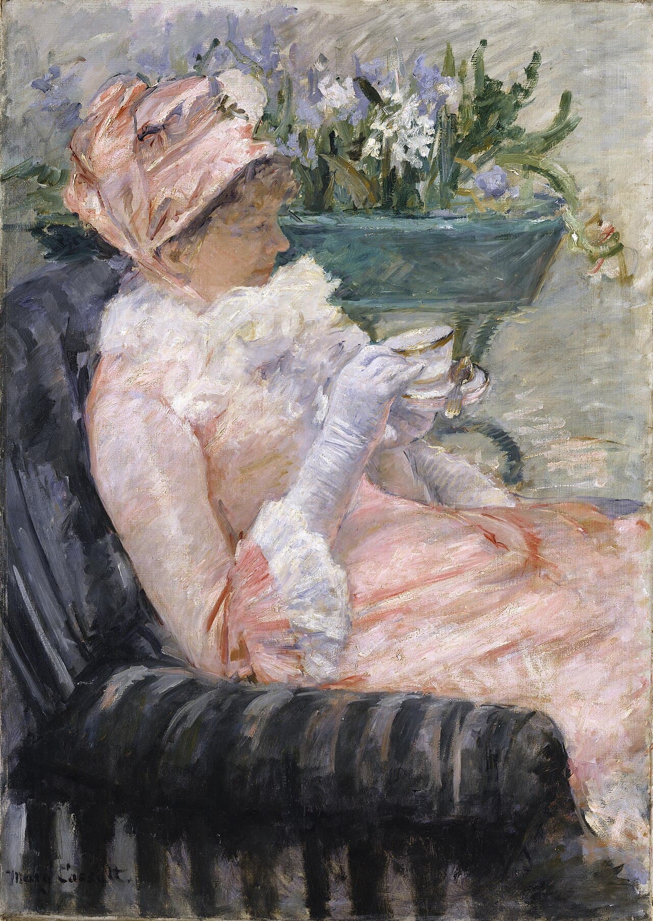 The Cup of Tea by Mary Cassatt (1880)