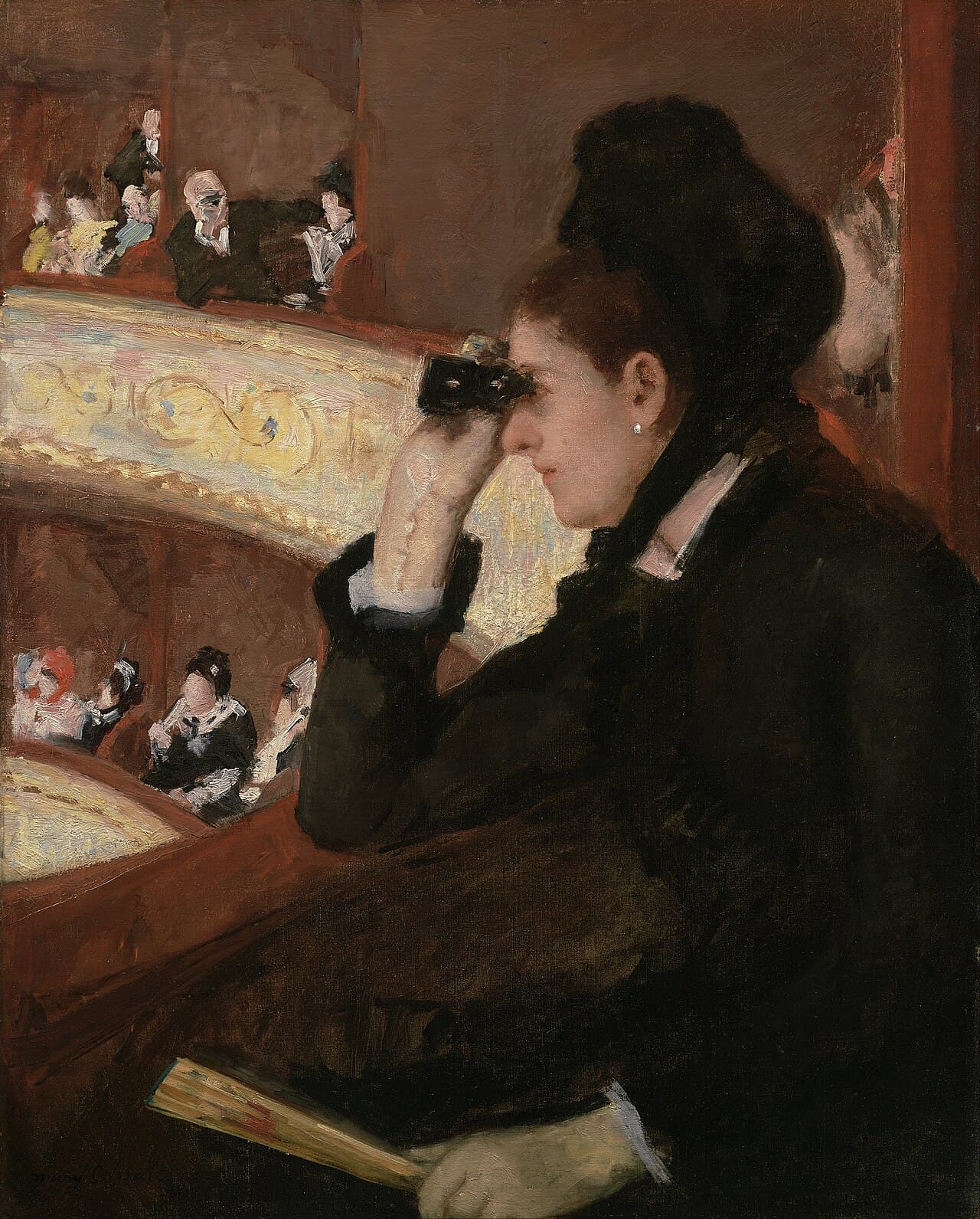 In the Loge by Mary Cassatt (1878)