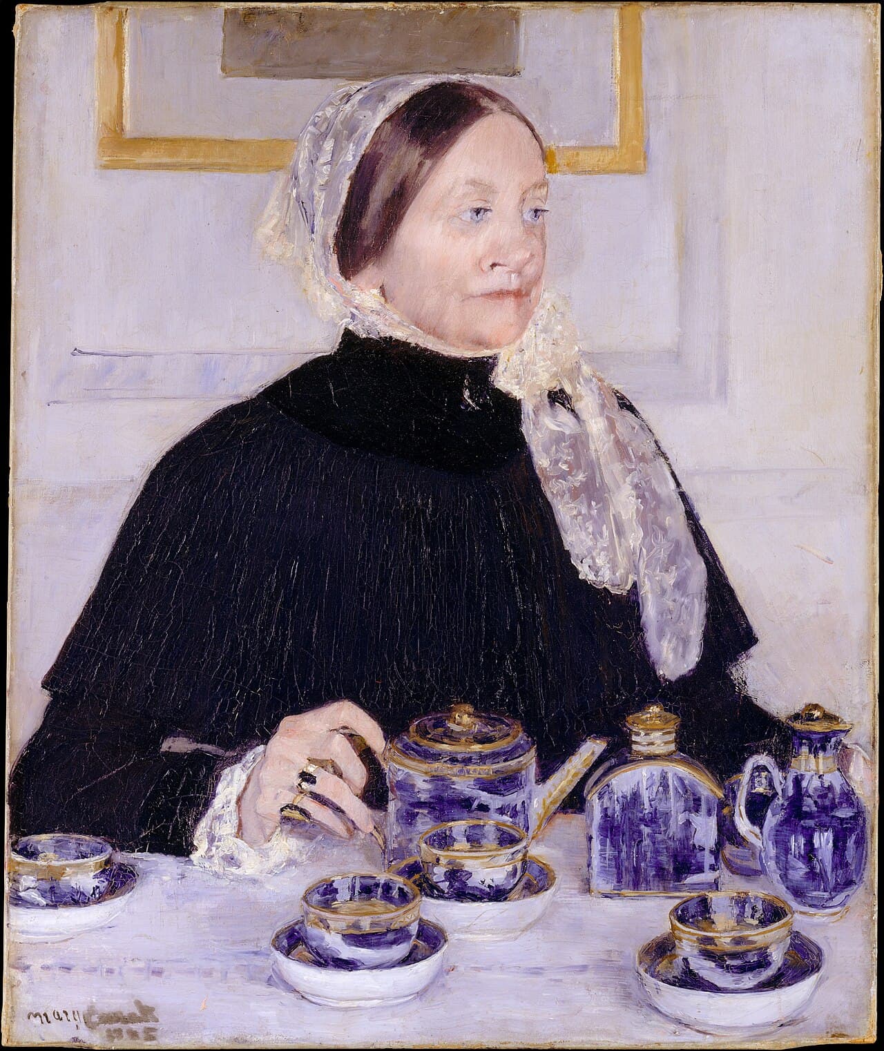 Lady at the Tea Table by Mary Cassatt (1884)