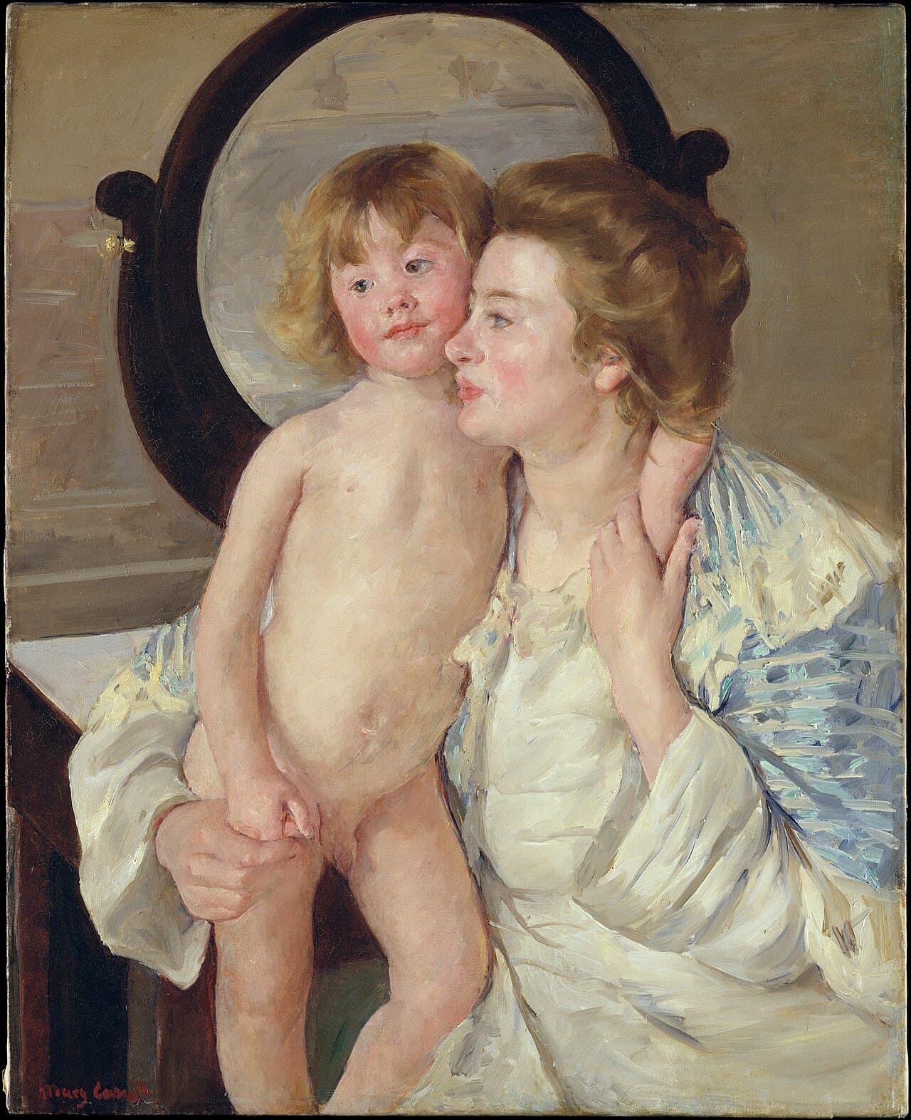 Mother and Child (The Oval Mirror) by Mary Cassatt (1899)