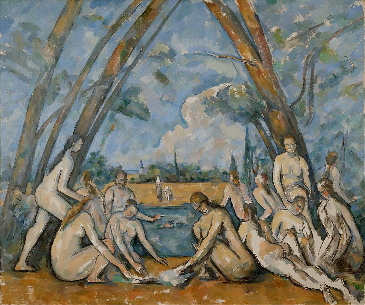 The Large Bathers by Paul Cézanne (1906)