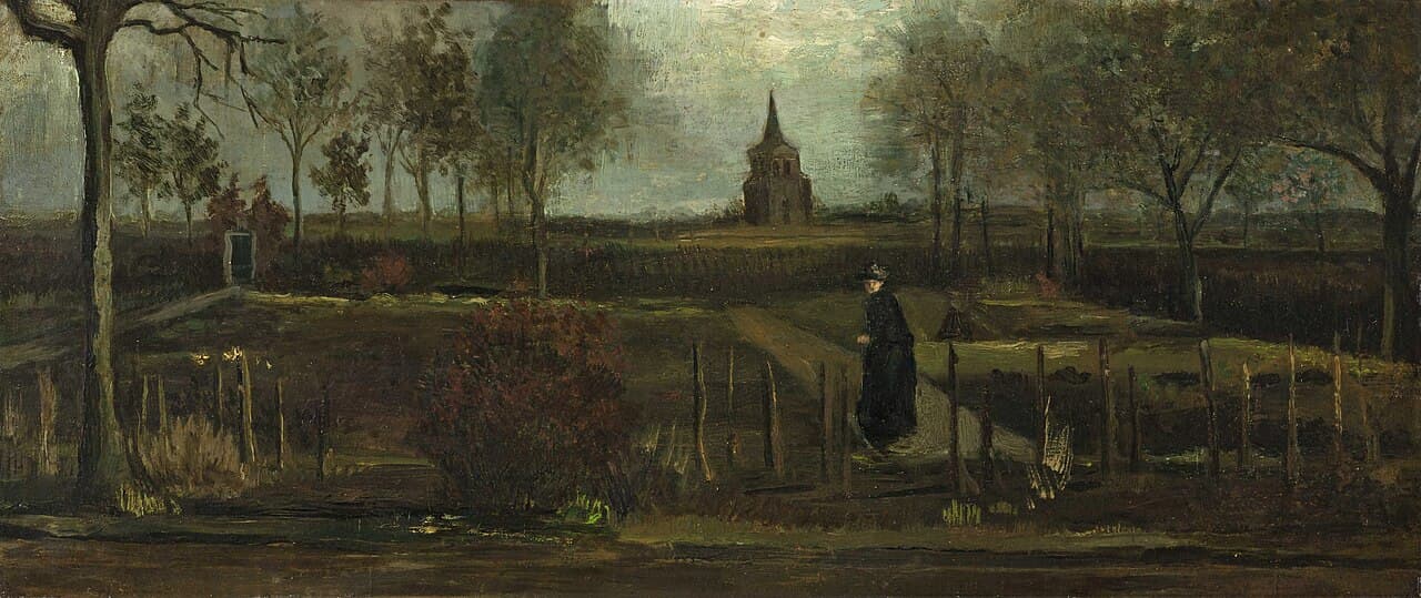 The Parsonage Garden at Nuenen by Vincent van Gogh (1884)