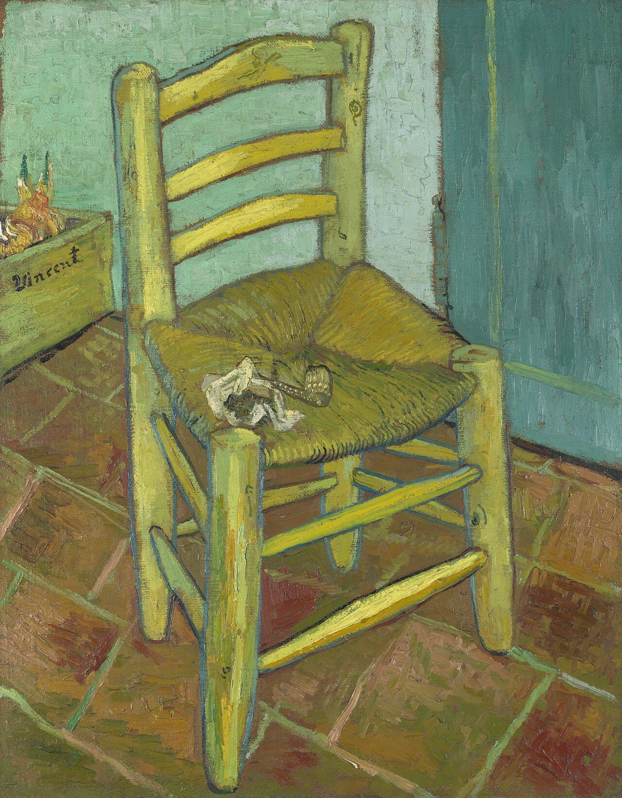 Van Gogh's Chair by Vincent van Gogh (1888)