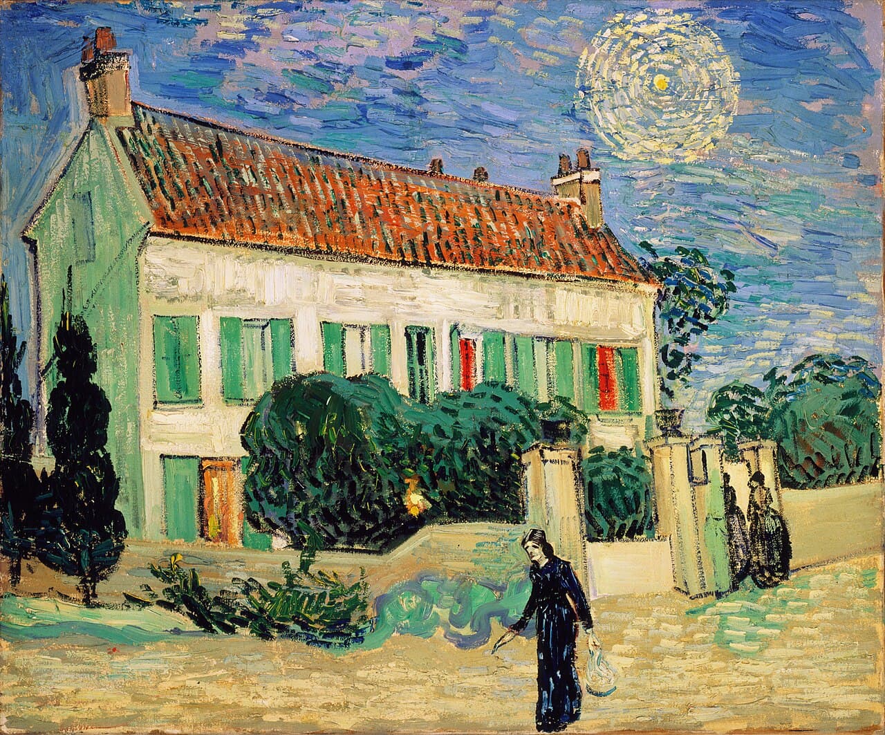 White House at Night by Vincent van Gogh (1890)