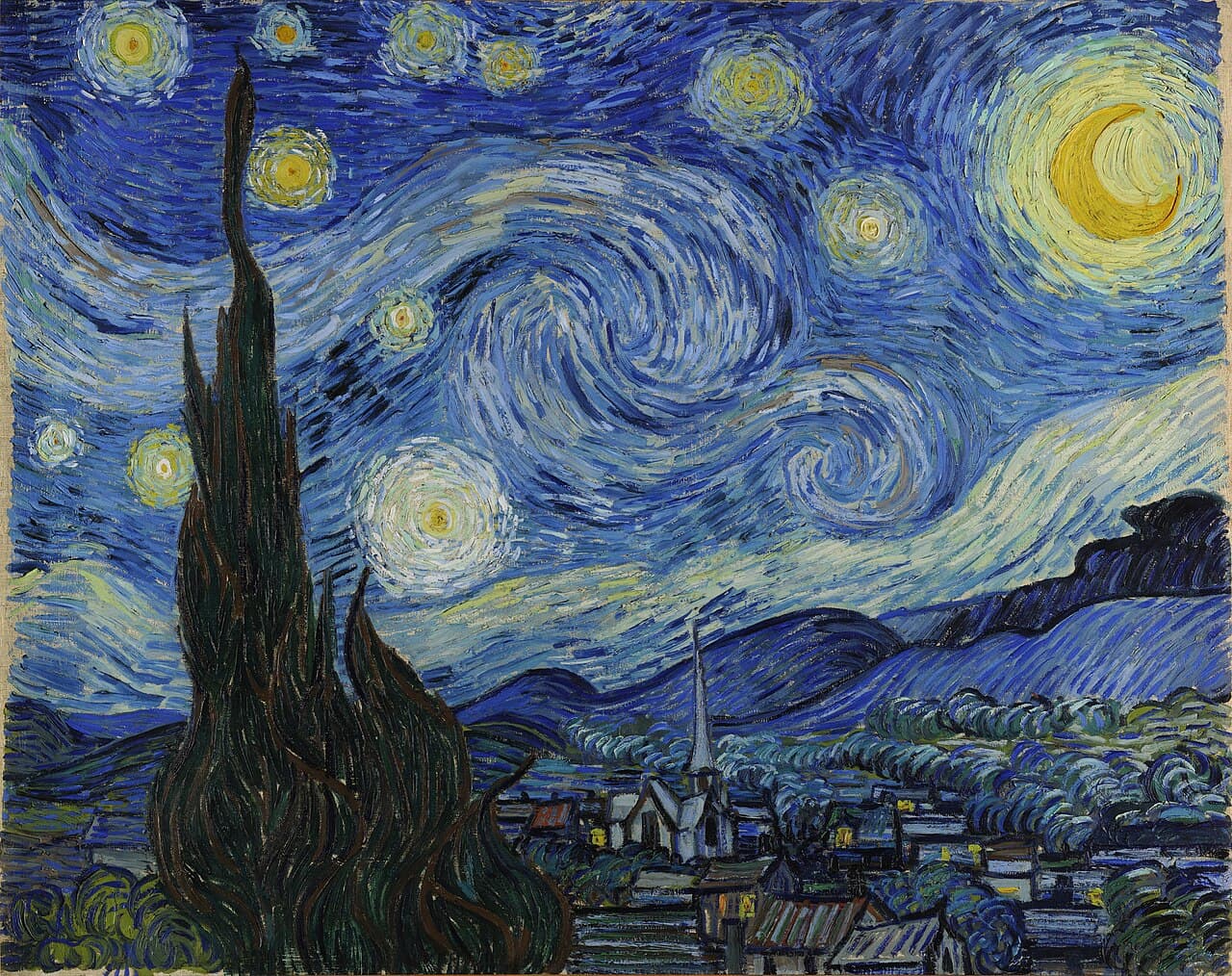 The Starry Night by Vincent van Gogh (1889)
