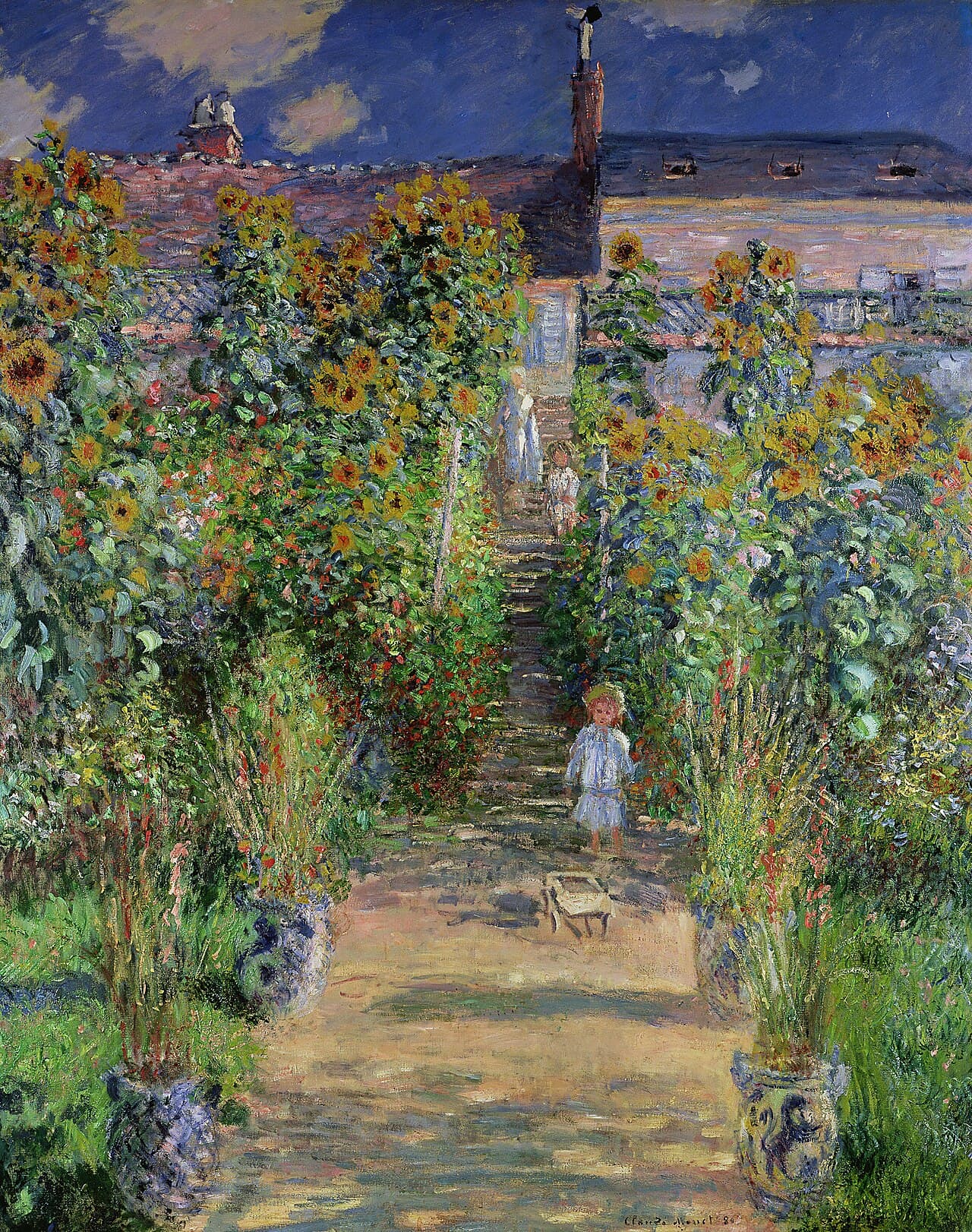 The Artist's Garden at Vétheuil (1881)