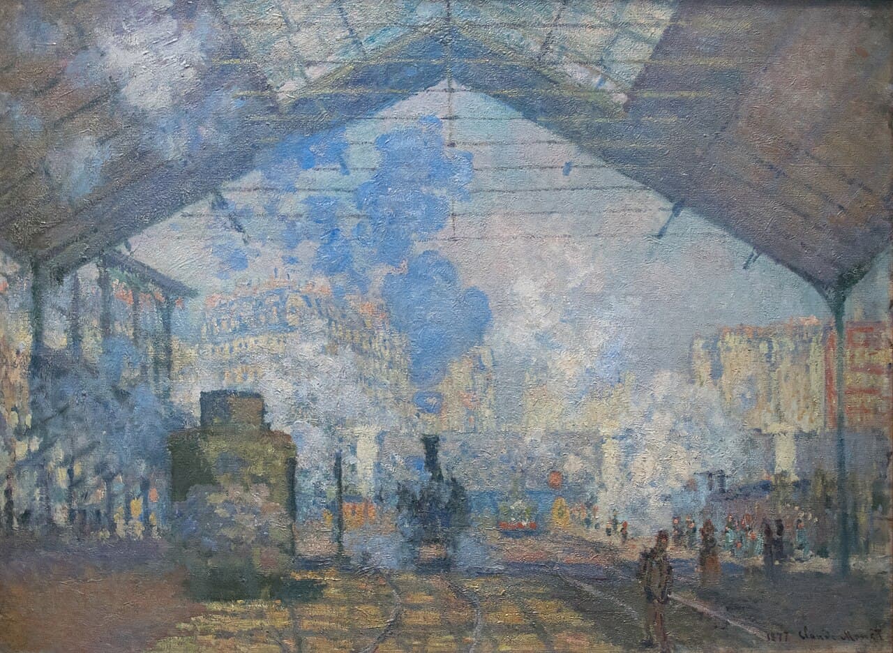 The Saint-Lazare Station by Claude Monet