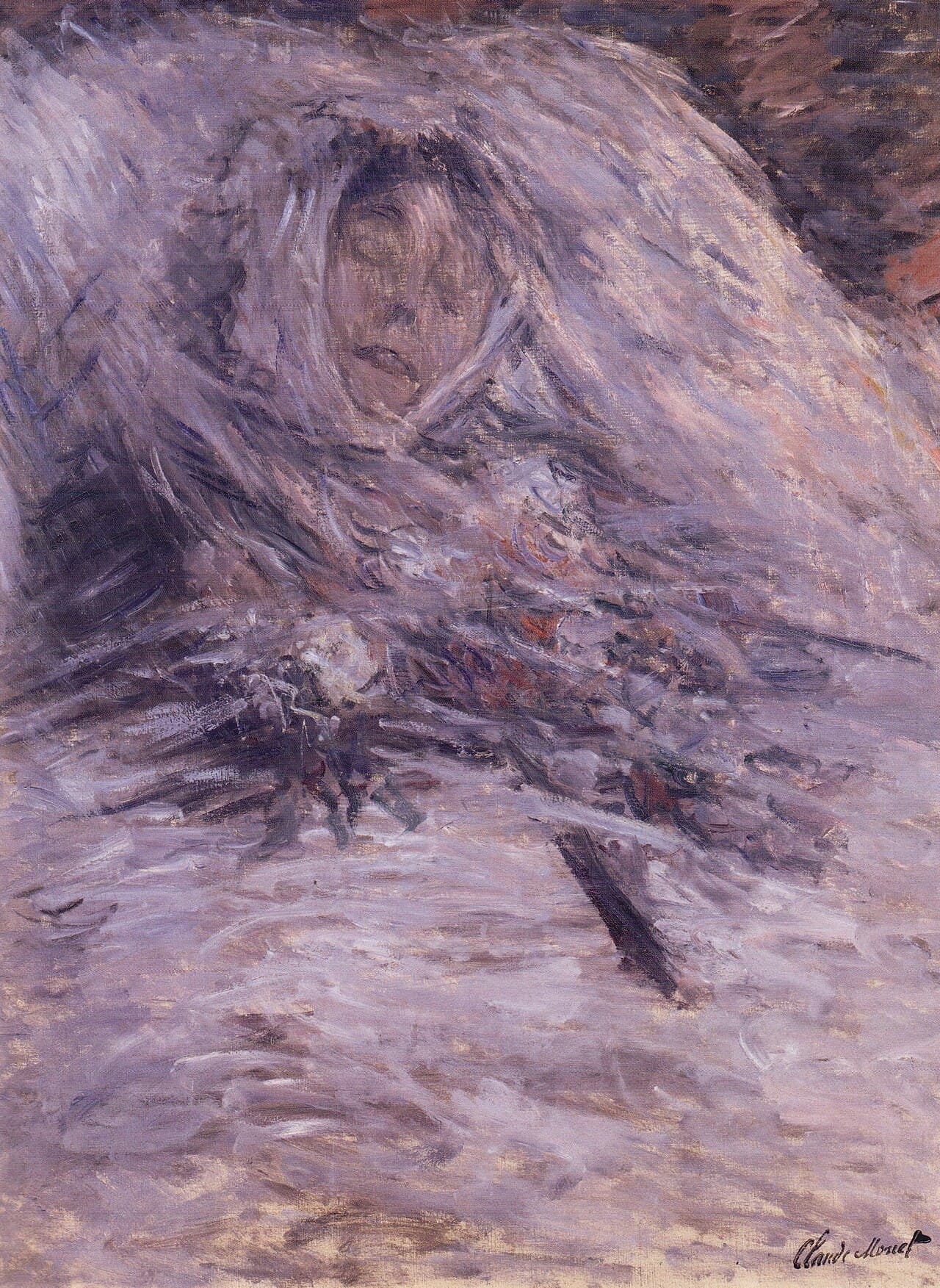 Camille Monet on her deathbed (1879)
