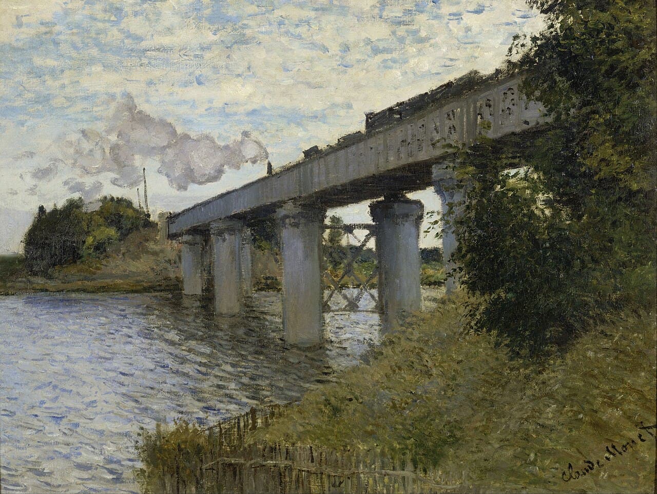 The Railway Bridge at Argenteuil (1873)