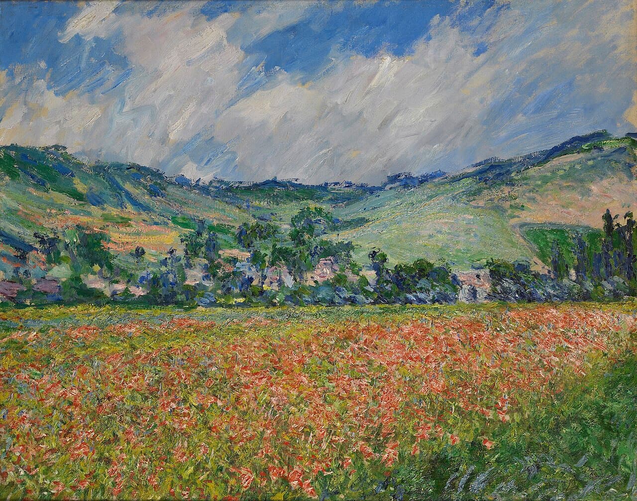 Poppy Field. Around Giverny (1885)