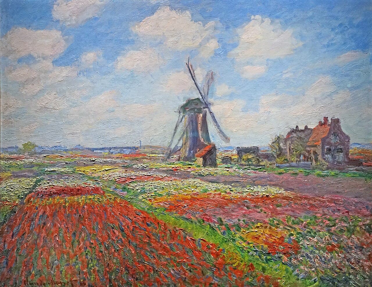 Tulip Field in Holland (1886)
