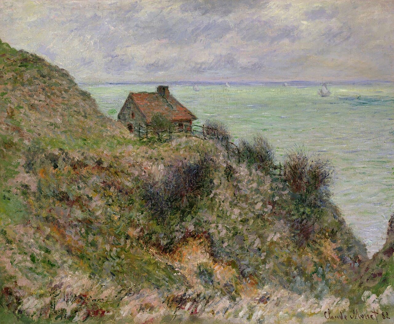 Fisherman Hut, Cloudy Weather (1882)