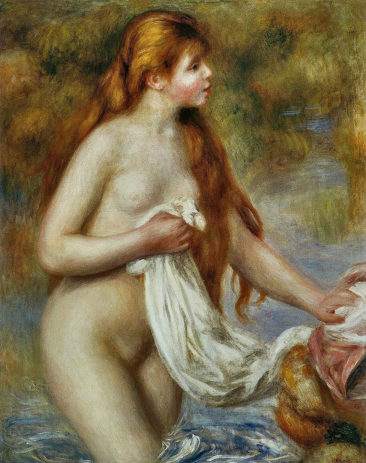 Long-haired bather (1895)