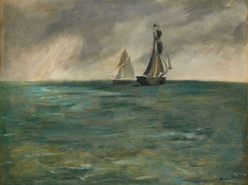 Sailing Ships at Sea (1864)