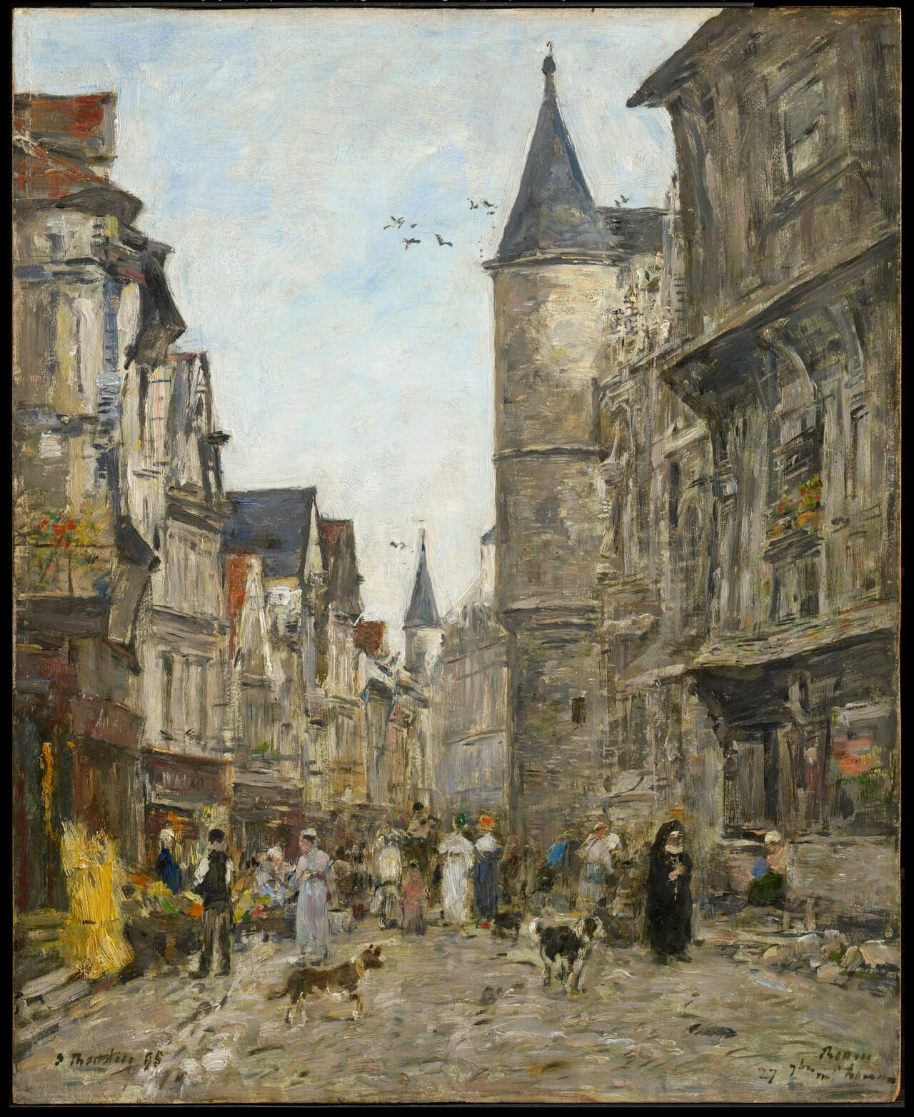 Rue Saint-Romain, Rouen (1895)