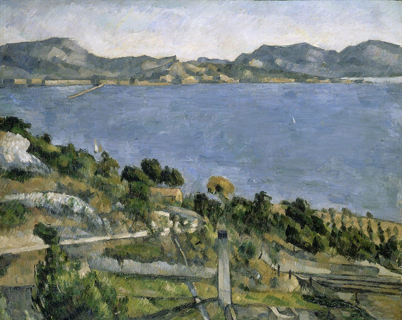 The Gulf of Marseille Seen from L'Estaque by Paul Cézanne (1879)