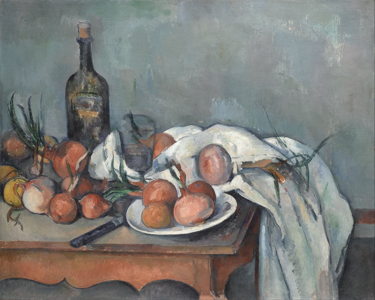 Still Life with Onions by Paul Cézanne (1898)