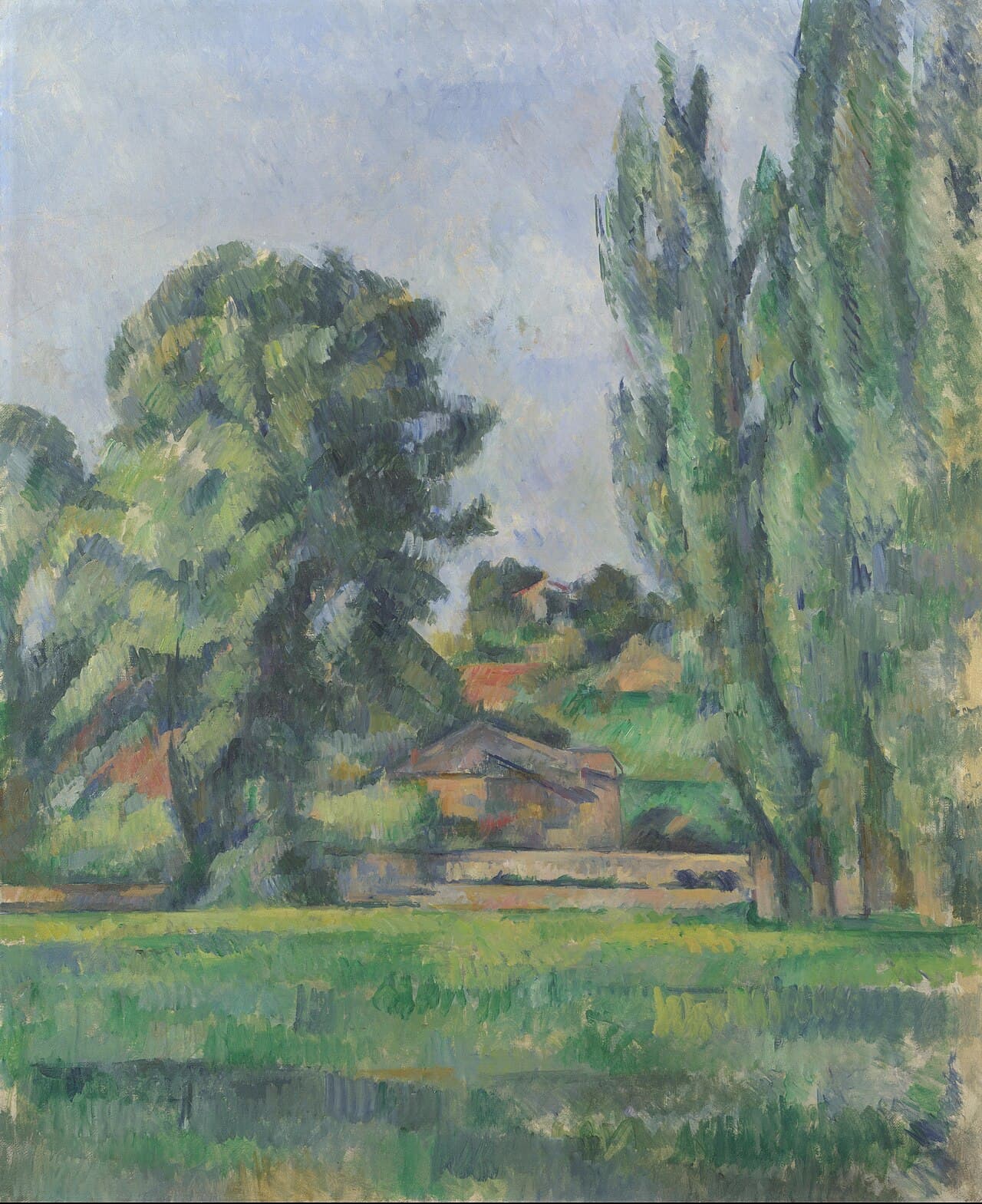 Landscape with Poplars by Paul Cézanne (1886)