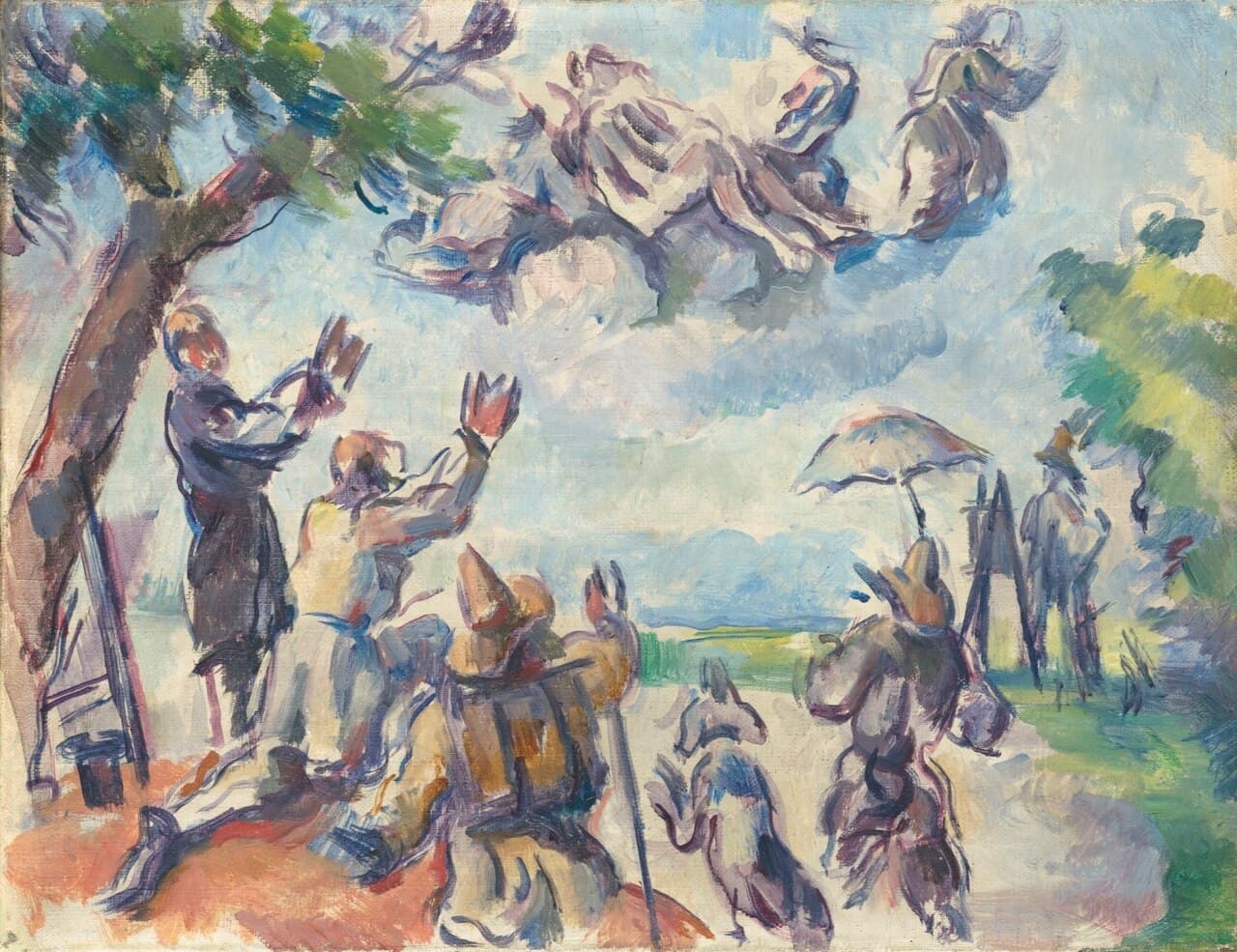 Apotheosis of Delacroix by Paul Cézanne (1894)