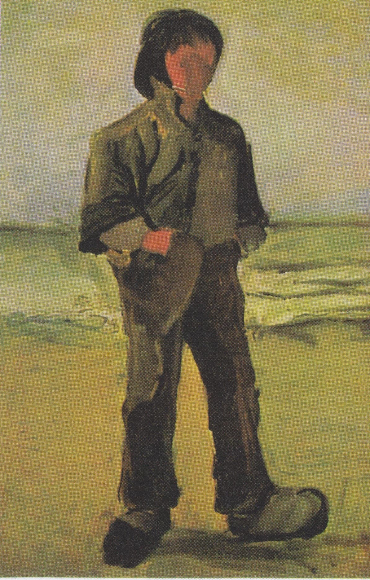 Fisherman on the Beach by Vincent van Gogh (1882)
