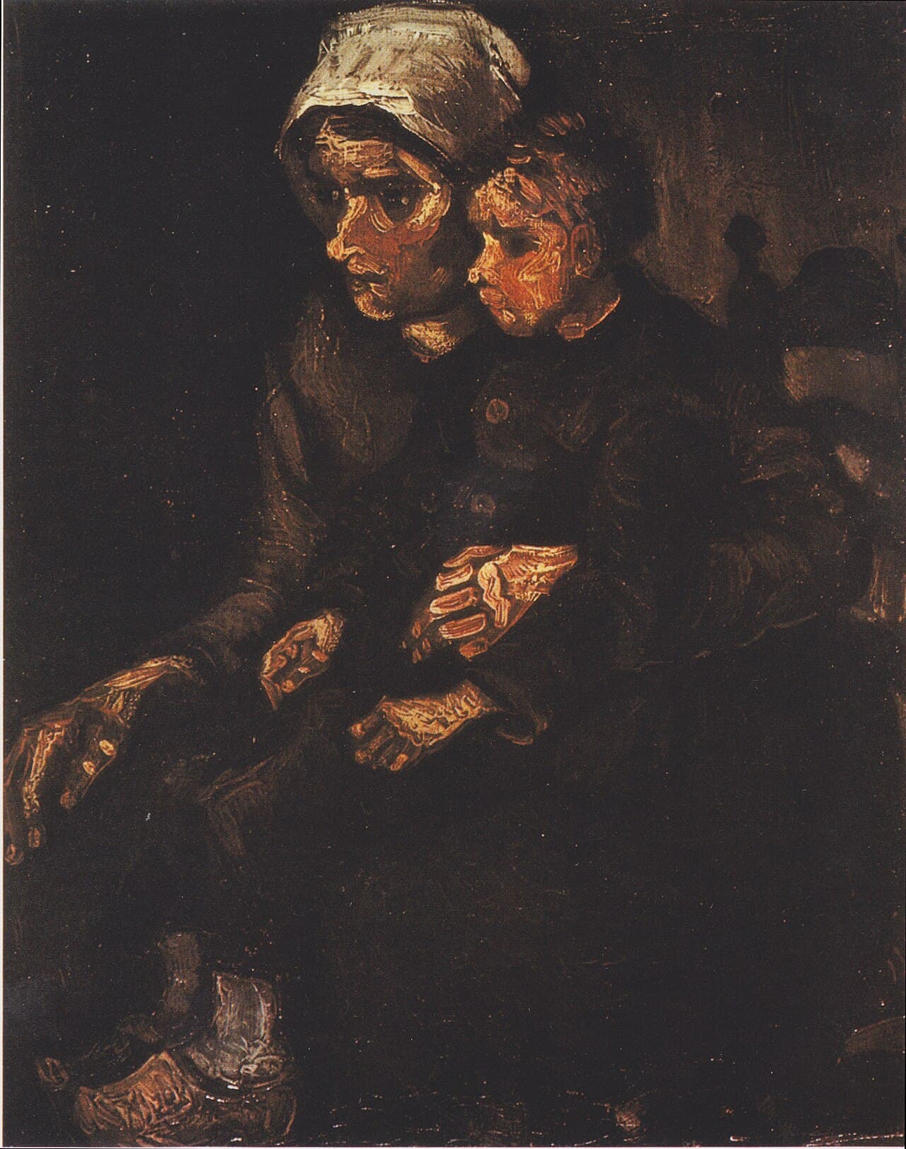 Peasant Woman with Child on Her Lap (1885)