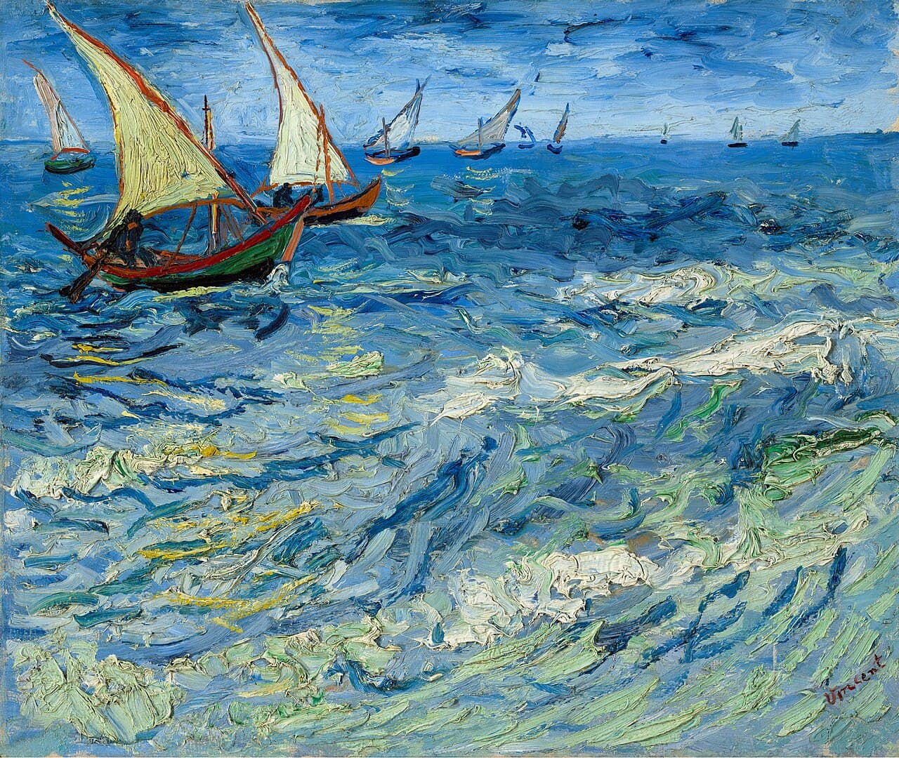 Seascape at Saintes-Maries (1888)