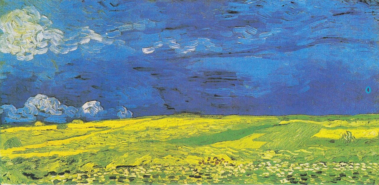 Wheatfield under Thunderclouds by Vincent van Gogh (1890)