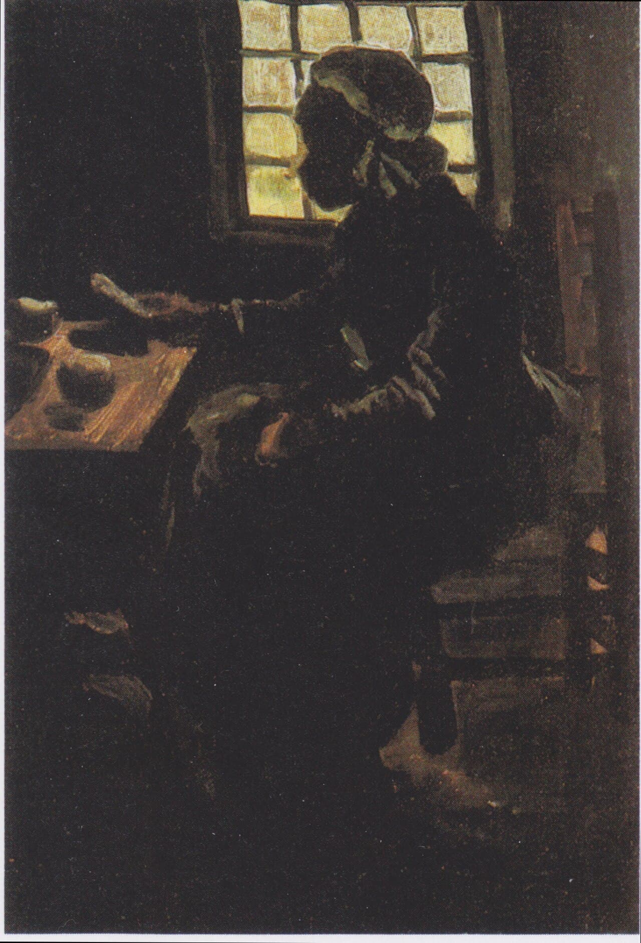 Woman at Table by Vincent van Gogh (1885)