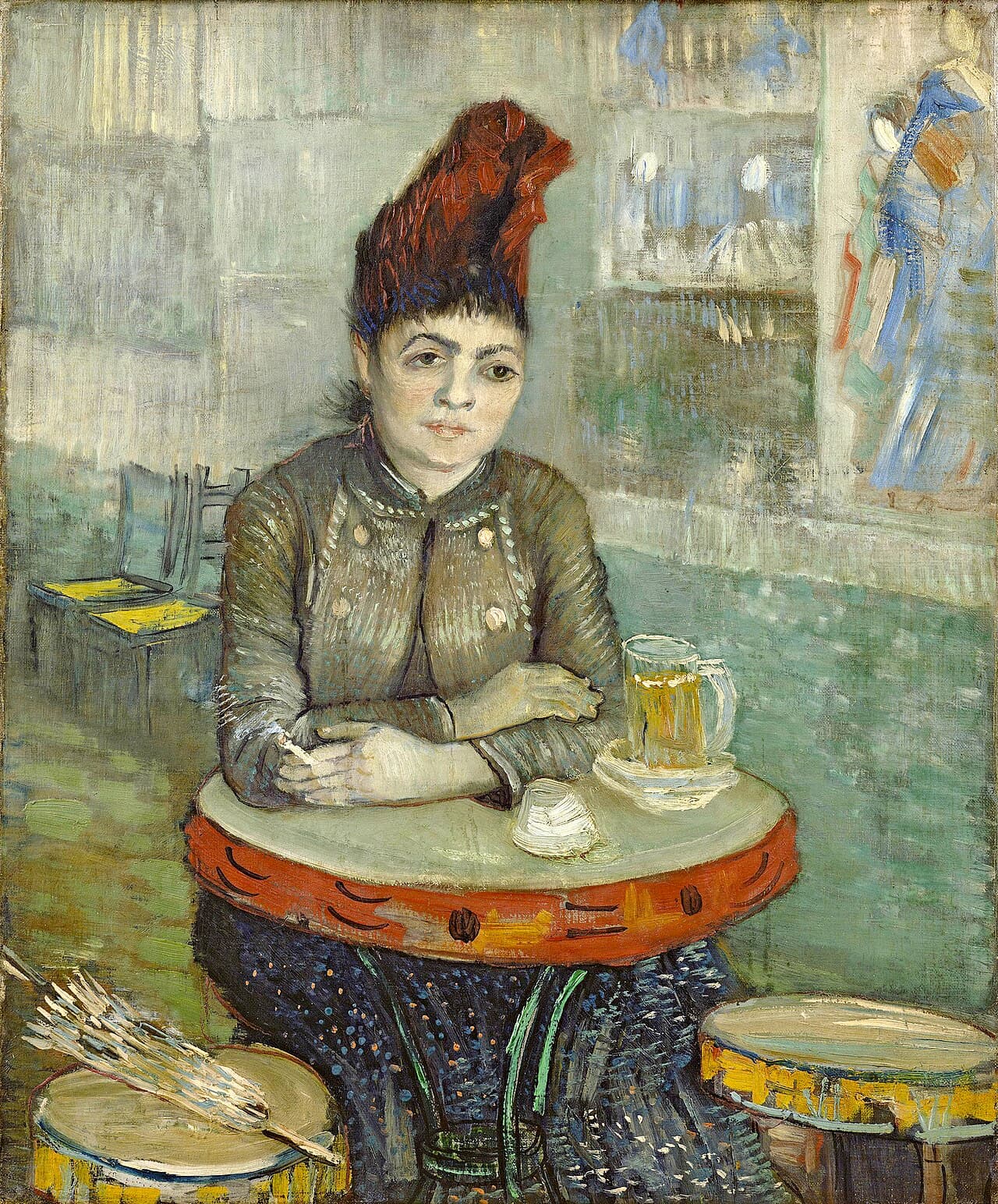 Agostina Segatori Sitting in the Café du Tambourin by Vincent van Gogh (1887)